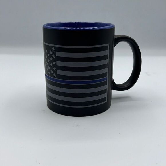 Blue Line Flag Mug  - Picture 1 of 3